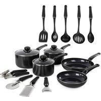 Swan 14 Piece Pan & Tool Set in Black | Size: A