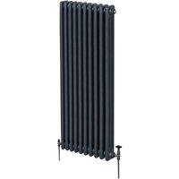 Monstershop Traditional 3 Column Radiator - 1800 x 472mm - Anthracite Grey