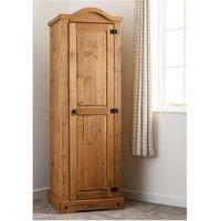 Seconique Corona 1 Door Wardrobe in Natural