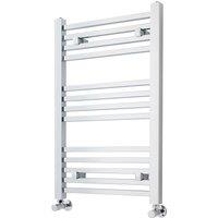Balterley Heated Vertical Towel Ladder Square Rail 782 BTU, 800mmx500mm - Chrome in Silver