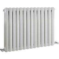 Balterley Aspire Horizontal Double Panel Radiator, 635mm x 863mm - Gloss White