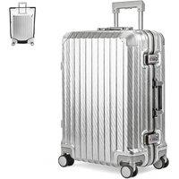 Lugg Solo Explorer 20 Cabin Suitcase (55x38x22cm) - 5 Year Warranty in Metallic Silver | Size: 55 x 38 x 22 cm