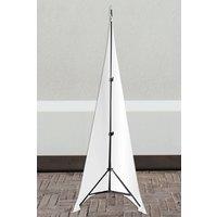 Neel Blue 10pcs Double Sided Speaker Stand Tripod Cover in White