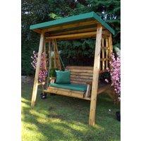 Charles Taylor Trading Dorset Two Seater Swing Green in Brown