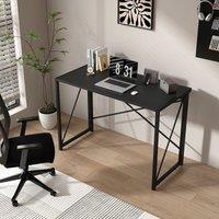 MCC Direct Miami Felix Desk: The Ultimate No-Assembly Folding Solution - 100 in Black