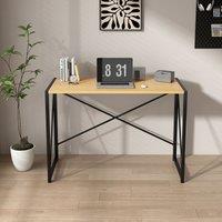 MCC Direct Miami Felix Desk: The Ultimate No-Assembly Folding Solution - 100 in Natural