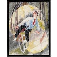 Artery8 In Vaudeville The Bicycle Rider Demuth Framed Canvas Wall Art Print | Size: W18 x H24