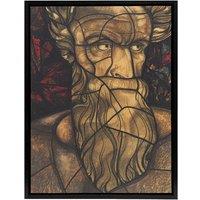 Artery8 St Matthew Stained Glass Design Holst Framed Canvas Wall Art Print | Size: W12 x H16
