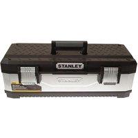 Stanley Galvanised Metal Toolbox in Silver