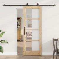 Berkfield Home Sliding Door with Hardware Set 'ORKDAL'73.5x198.5 cm in Beige | Size: 73.5x198.5 cm