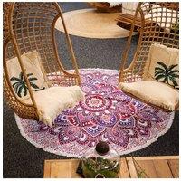KDMD Large Pink & Purple Mandala Wall Art - 180cm Boho Decor | Size: Medium