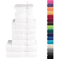 Berkfield Home 12 Piece Premium Towel Set SOLUND White 600 gsm