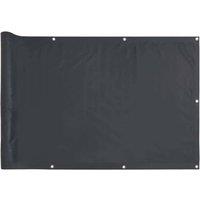 Berkfield Home Balcony Privacy Screen Anthracite 300x120 cm PVC in Dark Grey