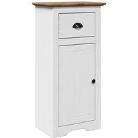 Berkfield Home Bathroom Cabinet BODO White & Brown 44x30x90 cm | Size: 44 x 30 x 90 cm