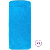 Berkfield Home Beach Towels 2 pcs Turquoise 60x135 cm Fabric 400 GSM