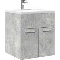 Berkfield Home Bathroom Sink Cabinet Concrete Grey 41x38.5x46 cm Engineered Wood