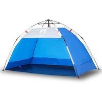 Berkfield Home Beach Tent 2-Person Azure Blue Quick Release Waterproof