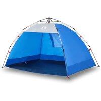 Berkfield Home Beach Tent 2-Person Azure Blue Quick Release Waterproof