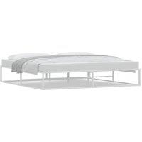 Berkfield Home Bed Frame without Mattress White 200x200 cm Metal