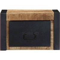 Berkfield Home Bedside Cabinets 2 pcs 40x35x25 cm Solid Rough Wood Mango in Brown | Size: 40 x 35 x 25 cm
