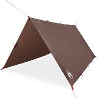 Berkfield Home Camping Tarp Brown 366x306 cm Waterproof