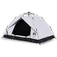 Berkfield Home Camping Tent Dome 2-Person White Blackout Fabric Quick Release
