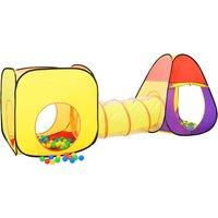 Berkfield Home Children Play Tent with 250 Balls Multicolour 255x80x100 cm | Size: 255 x 80 x 100 cm