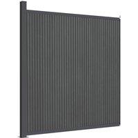 Berkfield Home Fence Panel WPC Grey 173x186 cm