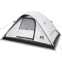 Berkfield Home Family Tent Dome 6-Person White Blackout Fabric Waterproof