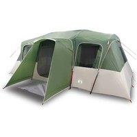 Berkfield Home Family Tent Tunnel 16-Person Green Waterproof