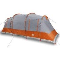 Berkfield Home Family Tent Tunnel 6-Person Grey Waterproof