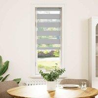 Berkfield Home Zebra Blind Light Grey 45x150 cm Fabric Width 40.9 cm Polyester