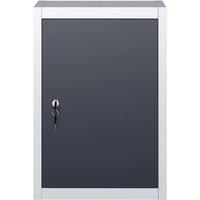 Berkfield Home Wall Mounted Tool Cabinet Industrial Style Metal Grey & Black