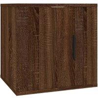 Berkfield Home Wall Mounted TV Cabinet Brown Oak 40x34, 5x40 cm