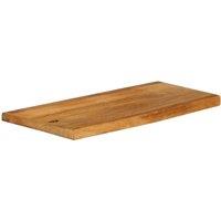 Berkfield Home Table Top Live Edge 90x30x2.5 cm Solid Wood Mango in Brown