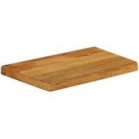 Berkfield Home Table Top Live Edge 60x40x2.5 cm Solid Wood Mango in Brown