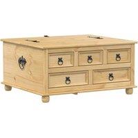 Berkfield Home Storage Box Corona 90x78x45 cm Solid Wood Pine in Light Tan | Size: 90 x 78 x 45 cm