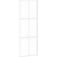 Berkfield Home Sliding Door White 76x205 cm Tempered Glass & Aluminium