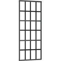 Berkfield Home Sliding Door ESG Glass & Aluminium 76x205 cm Black