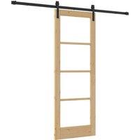 Berkfield Home Sliding Door with Hardware Set 'ORKDAL'73.5x198.5 cm in Beige | Size: 73.5x198.5 cm