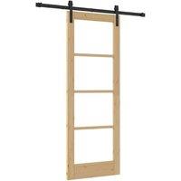 Berkfield Home Sliding Door with Hardware Set 'ORKDAL'73.5x198.5 cm in Beige | Size: 73.5x198.5 cm