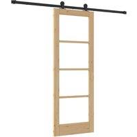 Berkfield Home Sliding Door with Hardware Set 'ORKDAL'73.5x198.5 cm in Beige | Size: 73.5x198.5 cm
