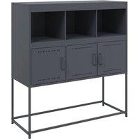 Berkfield Home Sideboard Anthracite 100.5x39x107 cm Steel in Dark Grey