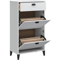 Berkfield Home Shoe Cabinet VIKEN White Engineered Wood