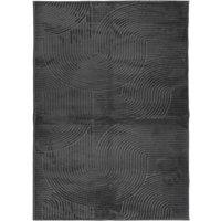 Berkfield Home Rug IZA Short Pile Scandinavian Look Anthracite 240x340 cm in Charcoal | Size: Medium