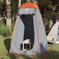 Berkfield Home Privacy Tent Grey & Orange Pop-up Waterproof