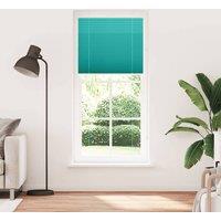 Berkfield Home Pleated Blind Petrol Green 90x200 cm Fabric Width 89.4 cm Polyester in Aqua