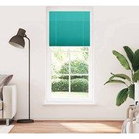 Berkfield Home Pleated Blind Petrol Green 100x200 cm Fabric Width 99.4 cm Polyester in Turquoise
