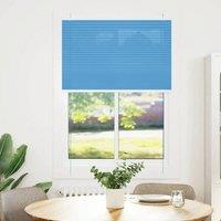 Berkfield Home Pleated Blind Blue 85x100 cm Fabric Width 84.4 cm Polyester
