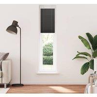 Berkfield Home Pleated Blind Black 45x200 cm Fabric Width 44.4 cm Polyester